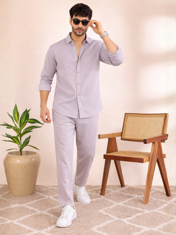 Linen Solid Co-ord Set