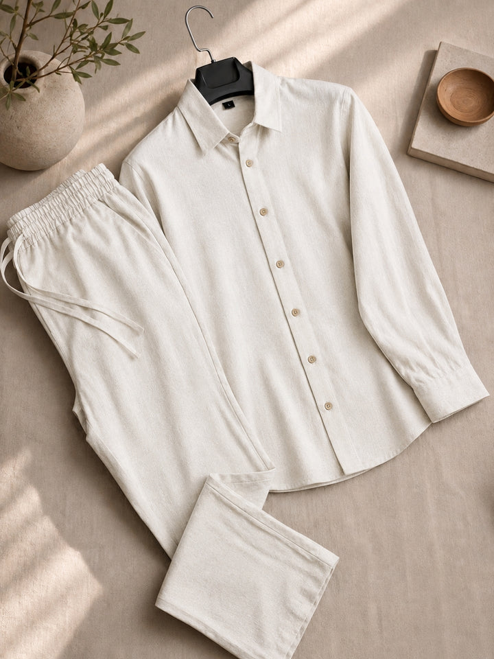 Men's Linen Co-ord Set