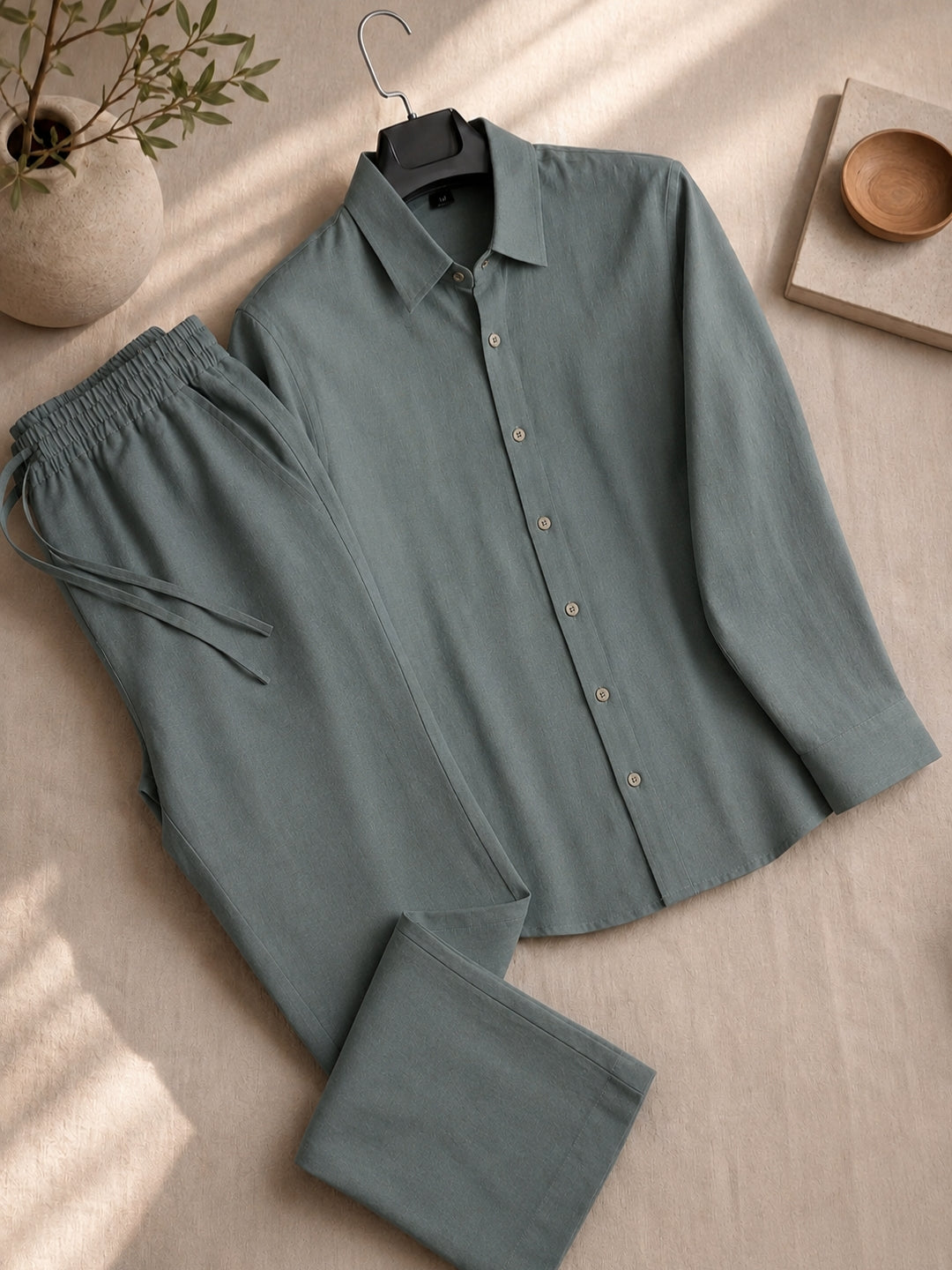 Men's Linen Co-ord Set