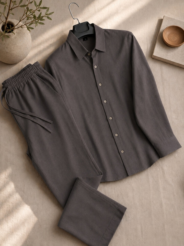 Men's Linen Co-ord Set