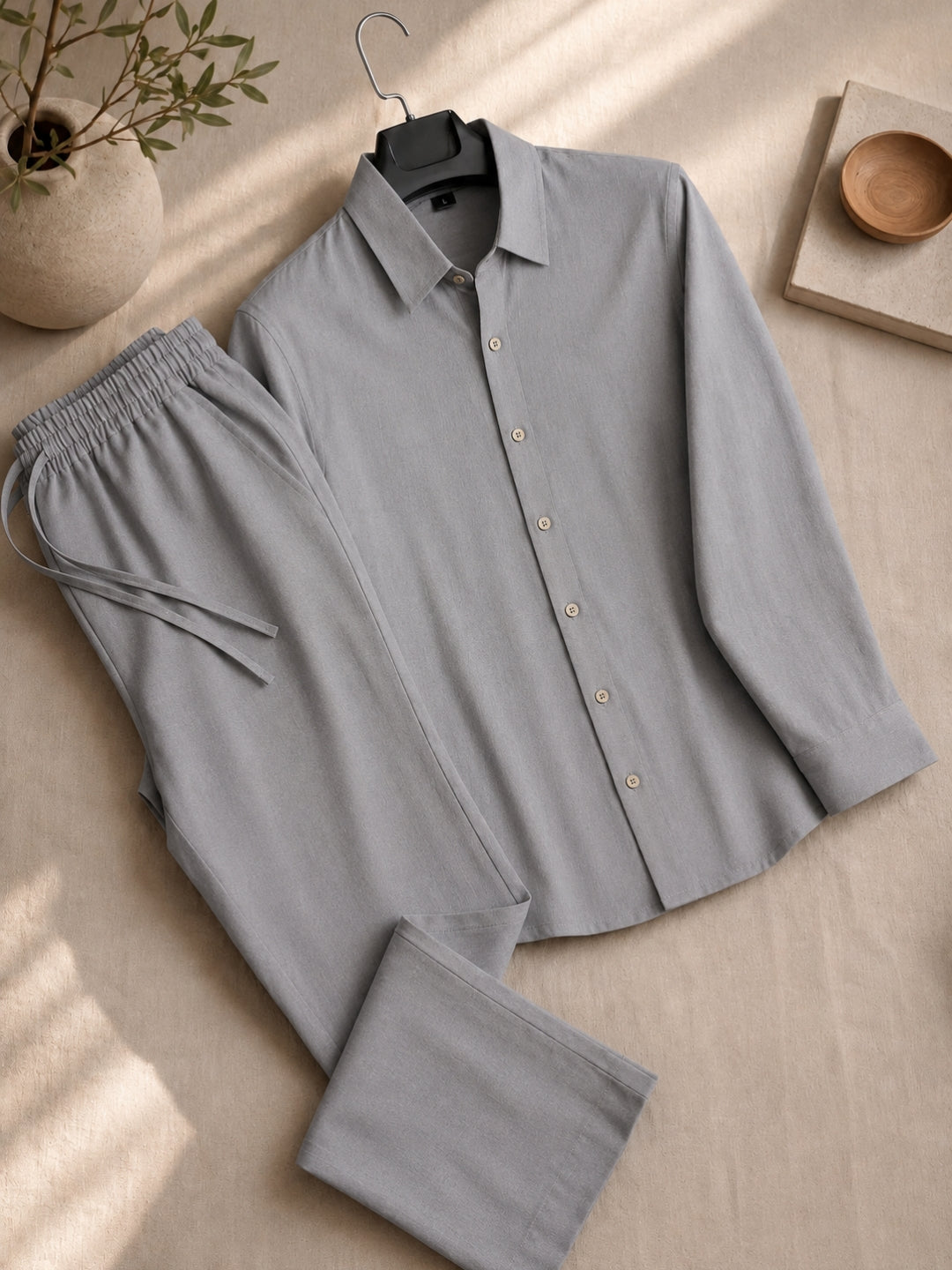 Men's Linen Co-ord Set