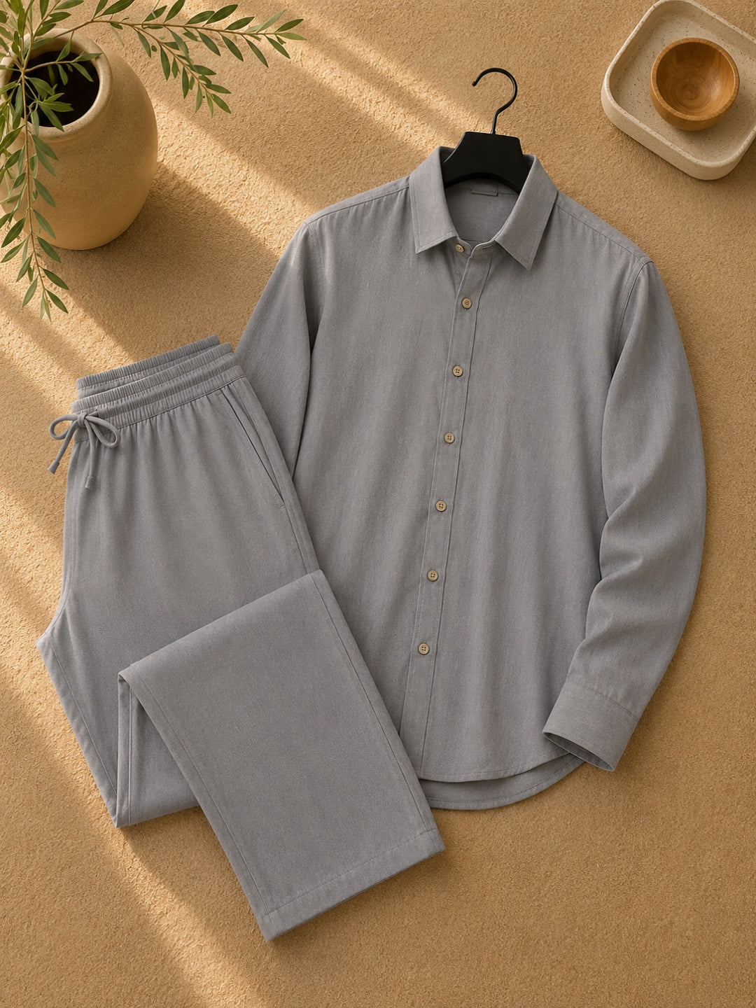 Men's Linen Co-ord Set