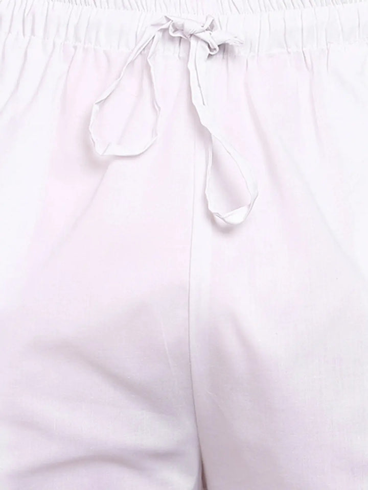 Men's Relaxed Fit Straight Cotton Pyjama with Drawstring