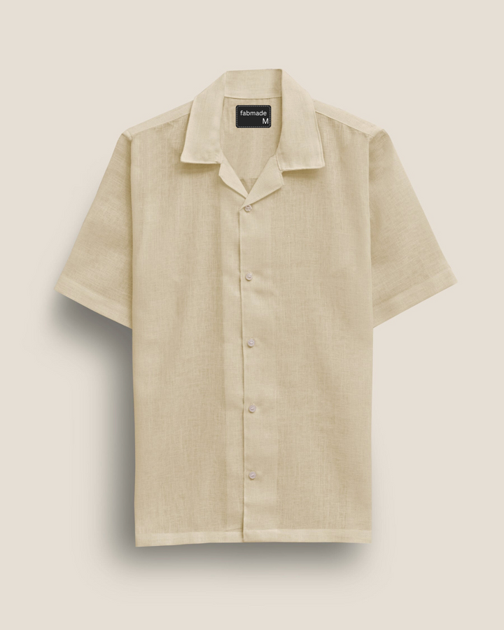 Men’s Beige Cotton Shirt