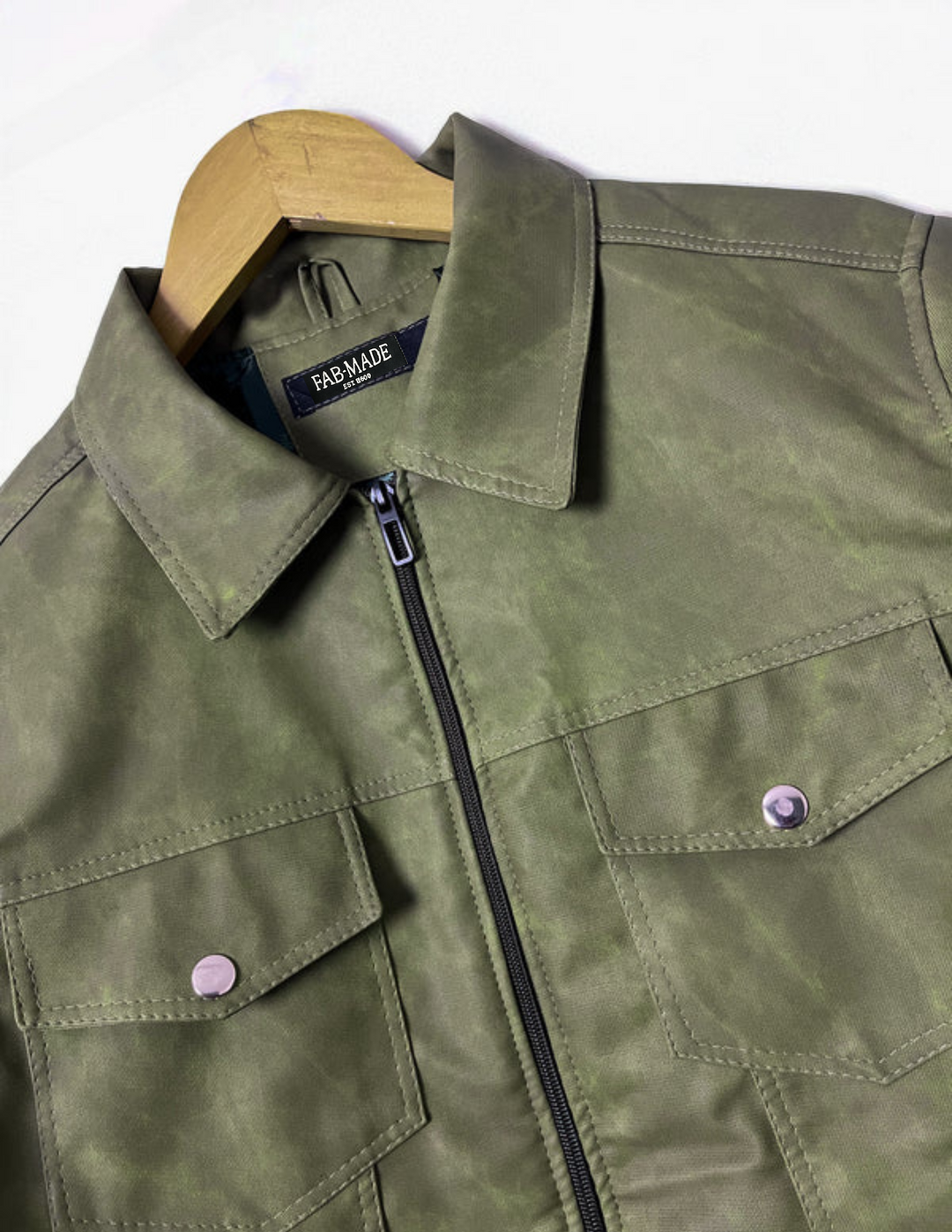 LEATHER - Layer up in Olivewood